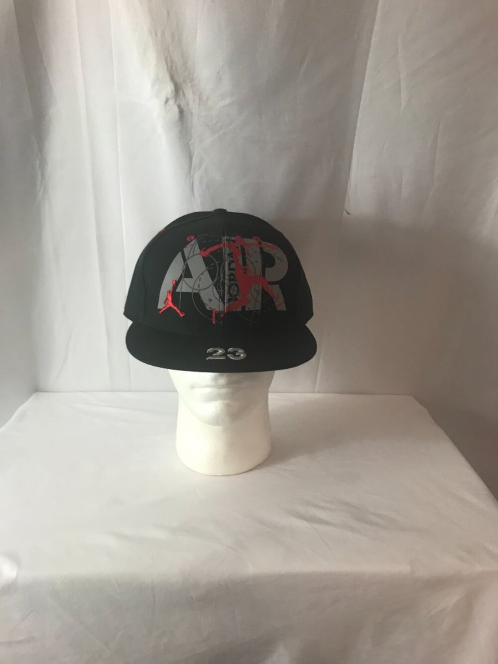 Jordan Flat Bill Size 7 5/8 #23 AIR Activewear Athletic Sport Cut Hat/Cap - Picture 2 of 7